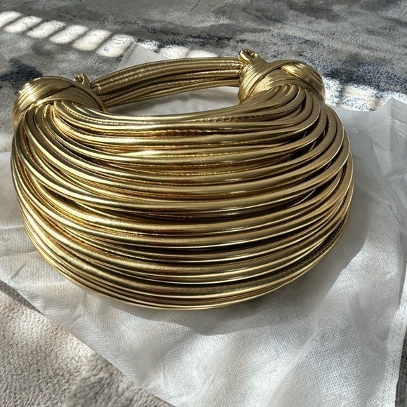 NWT Double Knot Gold Bag - Picture 8 of 10